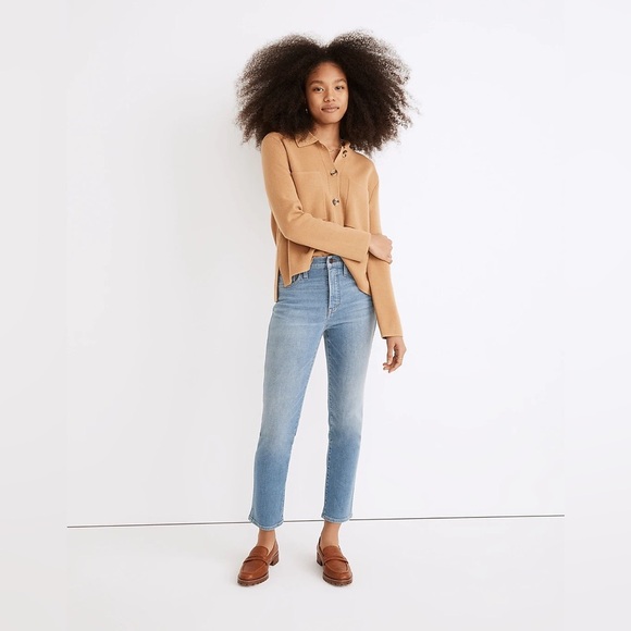 Madewell Denim - Madewell Stovepipe Jeans in Euclid Wash High Rise Straight Leg size 28 $128 R